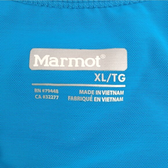 Marmot Blue Green Interval Tank Top Race Back Build-In Bra - Picture 7 of 10